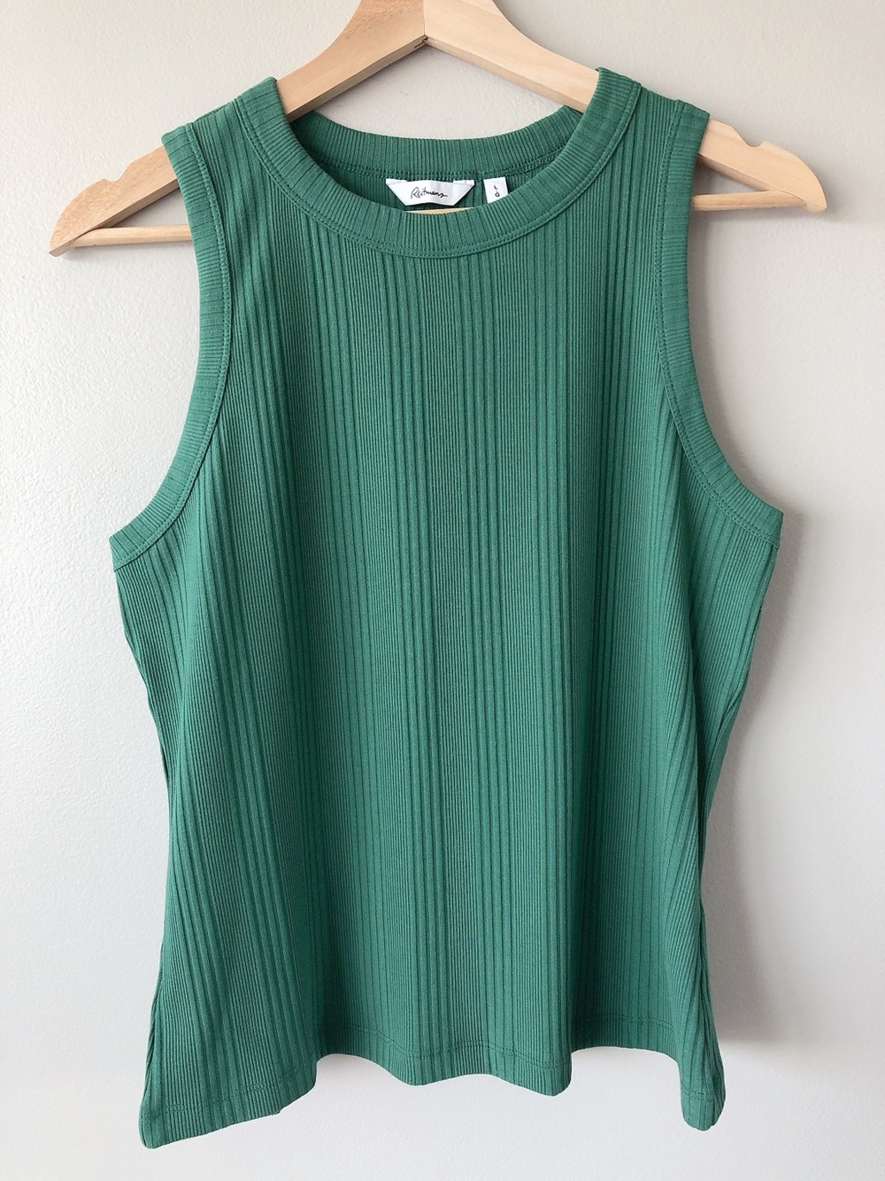 Reitmans Ribbed Tank Top green large women’s shirt
